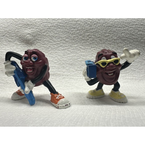 Applause Other - Vintage 1988 California Raisins Applause PVC Figures Guitar/Boombox Lot of 2
